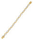 Diamond Accent Infinity Bracelet in Gold-Plate