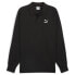 Фото #1 товара Puma T7 Polo Small Logo Crew Neck Long Sleeve Sweatshirt Mens Black 62433201