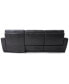 Фото #32 товара Gabrine 3-Pc. Leather Sectional with 2 Power Headrests & Chaise, Created for Macy's