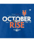 ფოტო #5 პროდუქტის Men's Royal New York Mets 2022 Postseason Locker Room Big and Tall T-shirt