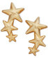ფოტო #1 პროდუქტის Triple Star Stud Crawler Earrings in 14k Gold