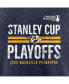 Фото #3 товара Men's Navy Nashville Predators 2024 Stanley Cup Playoffs Crossbar Tri-Blend T-Shirt