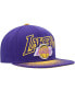 ფოტო #3 პროდუქტის Men's Purple Los Angeles Lakers Hardwood Classics Energy Re-Take Speckle Brim Snapback Hat