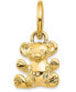 Фото #1 товара Teddy Bear Charm Pendant in 14k Yellow Gold