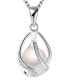 House of Louisa Damen Halskette Kette mit Anhänger Pearl 925 Silber silber/perlmutt weiß RS-067-SI-WH