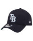 Фото #1 товара Men's Navy Tampa Bay Rays Team Color A-Frame 9Forty Adjustable Hat