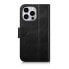 Фото #12 товара Чехол для смартфона ICARER для iPhone 14 Pro Футляр из кожи с клапаном Anti-RFID Oil Wax Wallet Черный