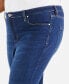 ფოტო #5 პროდუქტის Plus Size Mid-Rise Slim-Leg Stretch Jeans