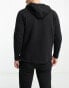 Gym King Traction full zip hoodie in black Черный, XS - Chest 34.5-37 - фото #2