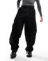 Фото #5 товара ASOS DESIGN loose cargo trousers with elasticated waist in black