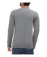 ფოტო #2 პროდუქტის Men's Cable Knit Sweater