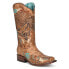 Фото #4 товара Corral Boots Floral Inlay Embroidery Iridescent Square Toe Cowboy . Womens Size