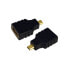 Фото #1 товара LogiLink AH0010 - HDMI D - HDMI A - Black