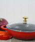 Фото #4 товара French Enameled Cast Iron 7" Wok with Glass Lid