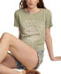 Women's Celestial Gemini Graphic T-Shirt Sea Spray, XS - фото #5