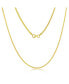 Фото #1 товара Franco Chain 1.5mm Sterling Silver or Gold Plated Over Sterling Silver 24" Necklace