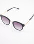 Jeepers Peepers womens round sunglasses with arm detail