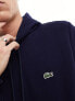 Lacoste logo hoodie in navy