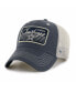 Фото #1 товара Men's Navy Distressed, Natural Distressed Dallas Cowboys Five Point Trucker Clean Up Adjustable Hat