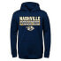 Фото #1 товара NHL Nashville Predators Boys' Poly Fleece Hooded Sweatshirt - L