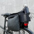 Фото #16 товара Torba rowerowa na bagażnik z paskiem na ramię 9l pokrowiec przeciwdeszczowy czarny
