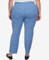Фото #2 товара Plus Size Comfort Zone Comfort Fit Knit Average Length Pants