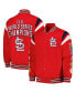 Фото #1 товара Men's Red St. Louis Cardinals Quick Full-Snap Varsity Jacket