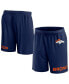 Фото #1 товара Men's Navy Denver Broncos Clincher Shorts