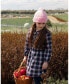 ფოტო #3 პროდუქტის Toddler Girls Shirt Flannel Dress With Belt Plaid Navy And Pink - Toddler|Child