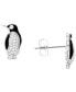 ფოტო #1 პროდუქტის Cubic Zirconia Pavé Penguin Stud Earrings