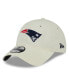 Фото #1 товара Men's Cream New England Patriots Core Classic 2.0 9TWENTY Adjustable Hat