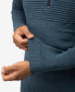 Фото #5 товара Men's Mock Neck Texture Quarter Zip Knitted Sweater
