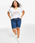 Фото #1 товара Trendy Plus Size Classic Bermuda Shorts