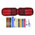 Пенал-рюкзак RFEF M747 Красный 12 x 23 x 5 cm (33 Предметы)