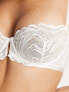 Фото #5 товара ASOS DESIGN Bridal metallic swirl lace balcony bra in white