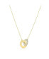 Фото #1 товара Mother of Pearl and Gold Infinity Necklace