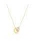 ფოტო #1 პროდუქტის Mother of Pearl and Gold Infinity Necklace