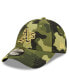 ფოტო #5 პროდუქტის Men's Camo Oakland Athletics 2022 Armed Forces Day 9FORTY Snapback Adjustable Hat