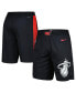 ფოტო #1 პროდუქტის Men's Black Miami Heat 2023/24 City Edition Swingman Shorts