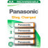 PANASONIC 1x4 NiMH Mignon AA 1000mAh DECT Ready To Use Batteries