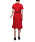 Фото #2 товара Women's Short Sleeve Piped Detail Dress