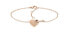 Fashion bronze bracelet with a heart 2780881