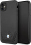 Фото #1 товара BMW Etui BMW BMHCN61RSWPK iPhone 11 6,1" czarny/black hardcase Leather Perforate