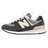 Фото #3 товара New Balance 574 Lace Up Womens Black, Grey Sneakers Casual Shoes WL574PA