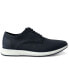 Фото #2 товара Men's Dalton Textured Faux-Leather Lace-Up Sneakers, Created for Macy's