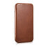 Фото #5 товара Чехол для iPhone 14 Plus из натуральной кожи медленного воска MagSafe CE Oil Wax Premium Leather, коричневый от ICARER