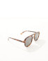 Фото #2 товара New Look navigator patterned sunglasses in brown