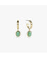 ფოტო #6 პროდუქტის Gemstone Hoop Earrings - Dobby