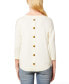 ფოტო #2 პროდუქტის Women's Boat-Neck Button-Back Sweater