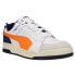 Фото #2 товара Puma Slipstream Lo Retro Lace Up Mens Blue, Orange, White Sneakers Casual Shoes